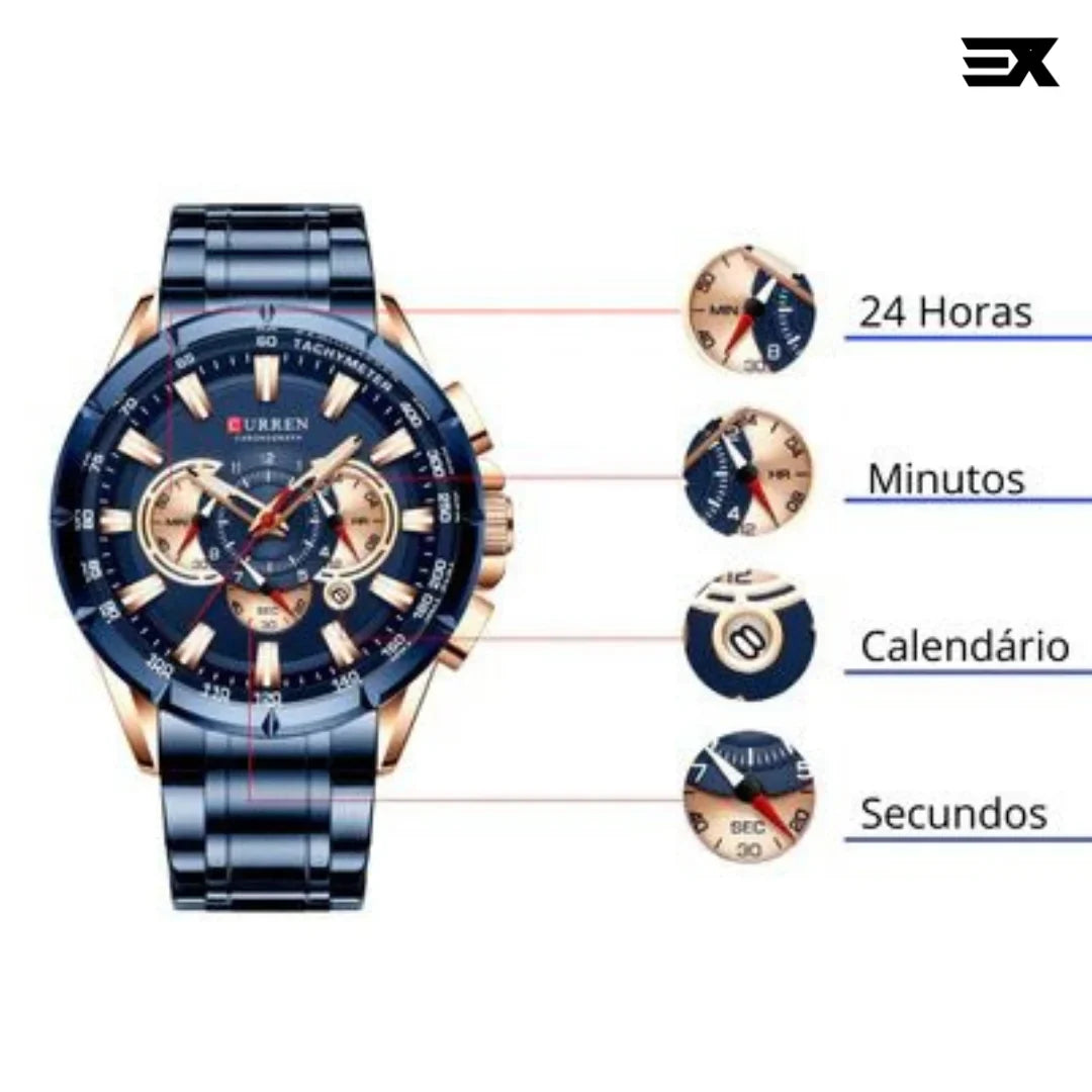 Stainless Steel Watch Azenli